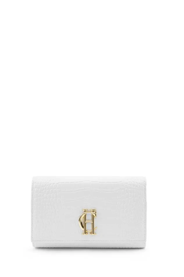 Women Highbury Clutch Bag White Croc Holland Cooper Bags