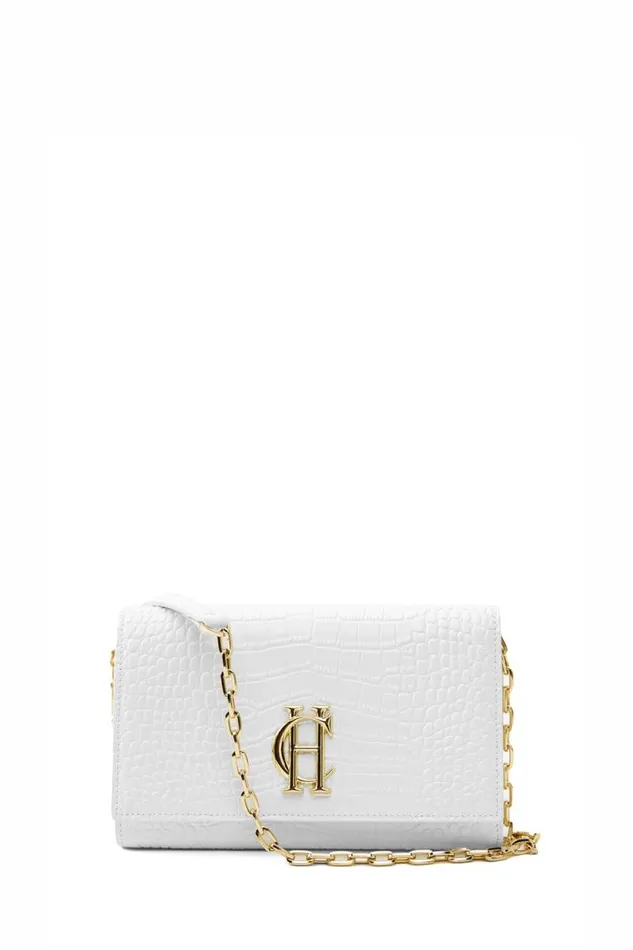 Women Highbury Clutch Bag White Croc Holland Cooper Bags