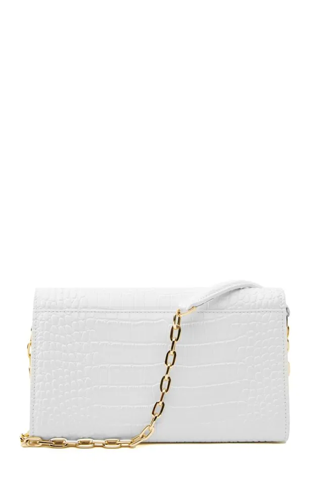 Women Highbury Clutch Bag White Croc Holland Cooper Bags