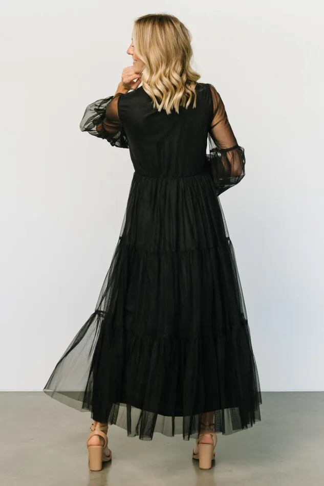 Women Hoffman Tulle Maxi Dress Black Baltic Born Maxi Dresses Women Hoffman Tulle Maxi Dress Black Baltic Born Maxi Dresses