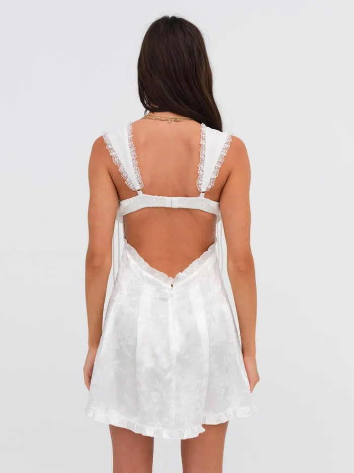 Women Holland Mini Dress White For Love and Lemons Dresses