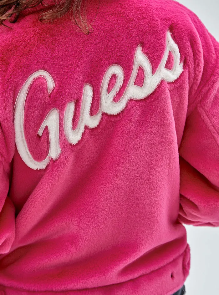 Women Jackets and Coats GUESS Guess Originals Berry Kelly Faux Fur Jacket Women Jackets and Coats GUESS Guess Originals Berry Kelly Faux Fur Jacket