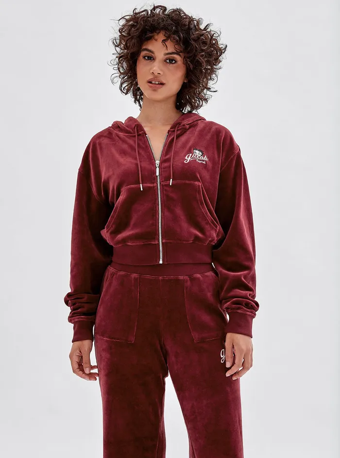 Women Jackets and Coats GUESS Guess Originals X Betty Boop Vino Velour Jacket
