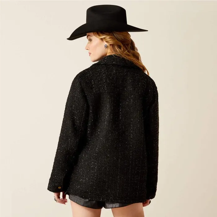 Women Jackets and Vests Ariat Jewel Tweed Jacket Black Women Jackets and Vests Ariat Jewel Tweed Jacket Black