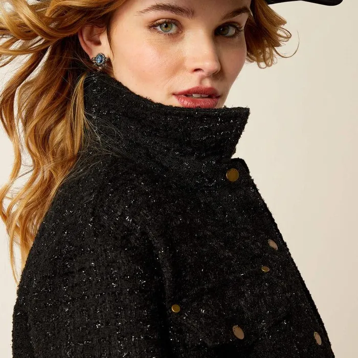 Women Jackets and Vests Ariat Jewel Tweed Jacket Black Women Jackets and Vests Ariat Jewel Tweed Jacket Black