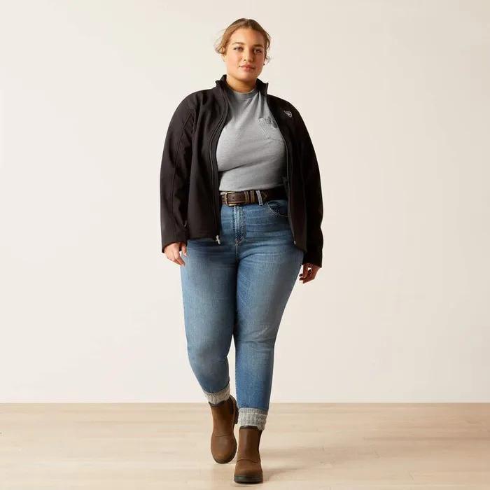 Women Jackets and Vests Ariat New Team Softshell Jacket Black Women Jackets and Vests Ariat New Team Softshell Jacket Black