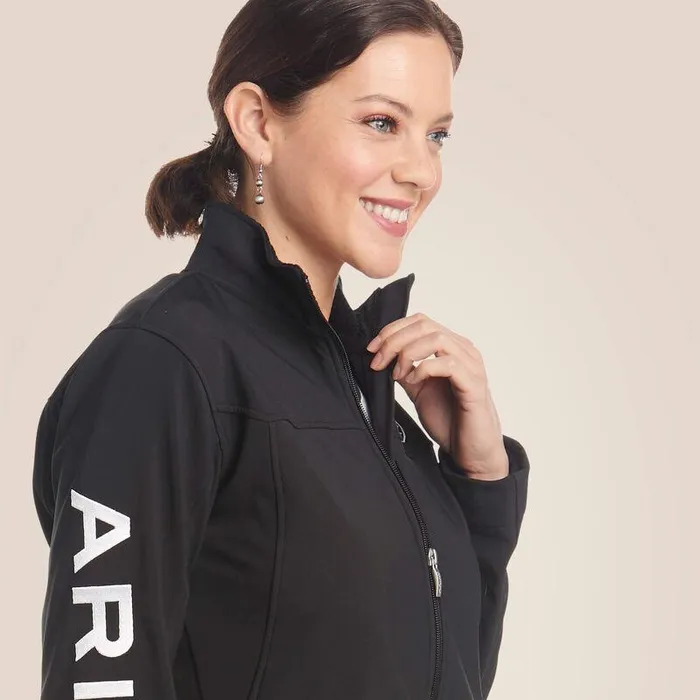Women Jackets and Vests Ariat New Team Softshell Jacket Black Women Jackets and Vests Ariat New Team Softshell Jacket Black