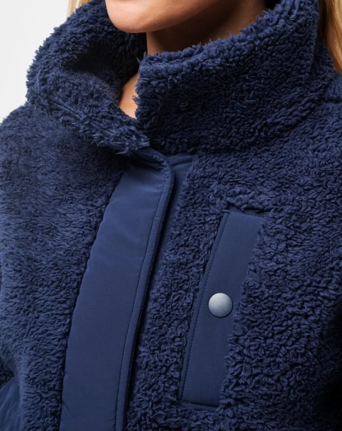Women Jackets TravisMathew SWEET HEAT FULL ZIP Navy Blazer Women Jackets TravisMathew SWEET HEAT FULL ZIP Navy Blazer