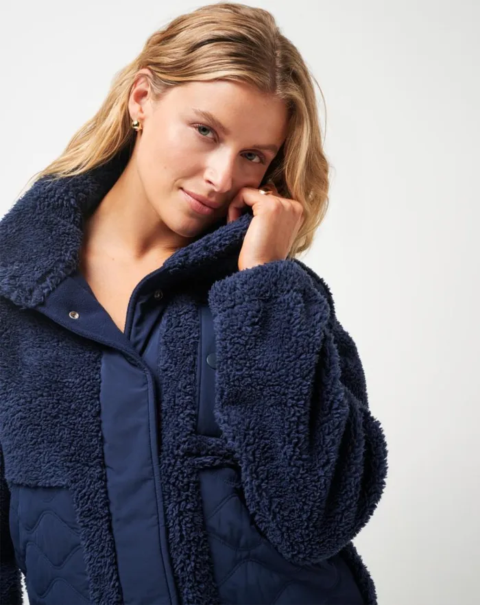 Women Jackets TravisMathew SWEET HEAT FULL ZIP Navy Blazer Women Jackets TravisMathew SWEET HEAT FULL ZIP Navy Blazer