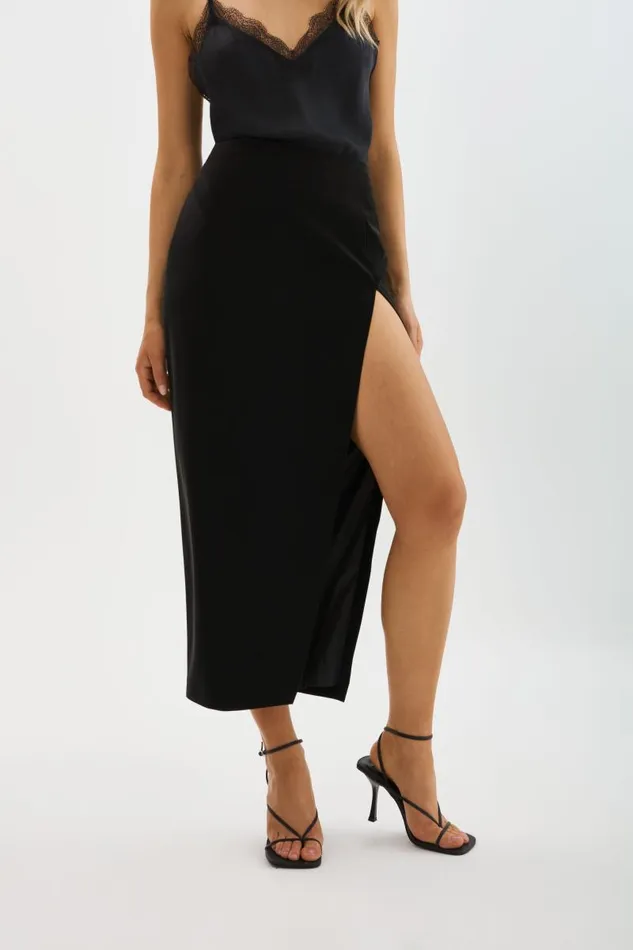 Women JAY Faux Leather Skirt Black LAMARQUE Skirts Women JAY Faux Leather Skirt Black LAMARQUE Skirts