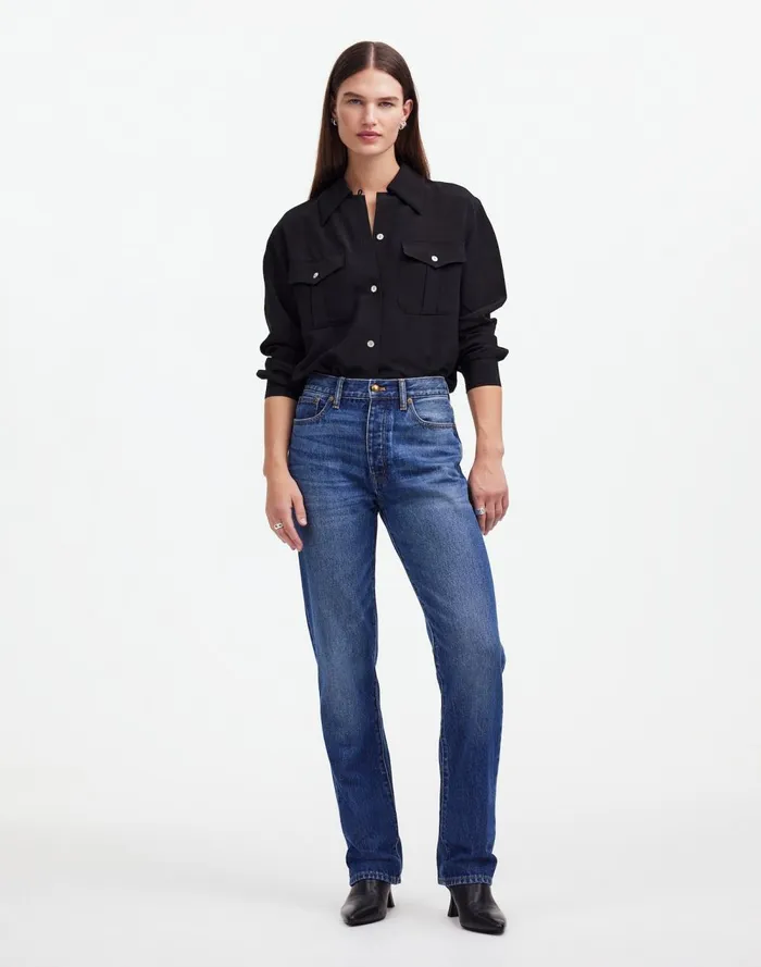 Women Jeans Madewell Alexa Chung For Madewell HighRise Straight Jean In Allendale Wash Allendale Wash