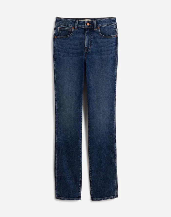 Women Jeans Madewell Curvy Stovepipe Jeans Deming Wash