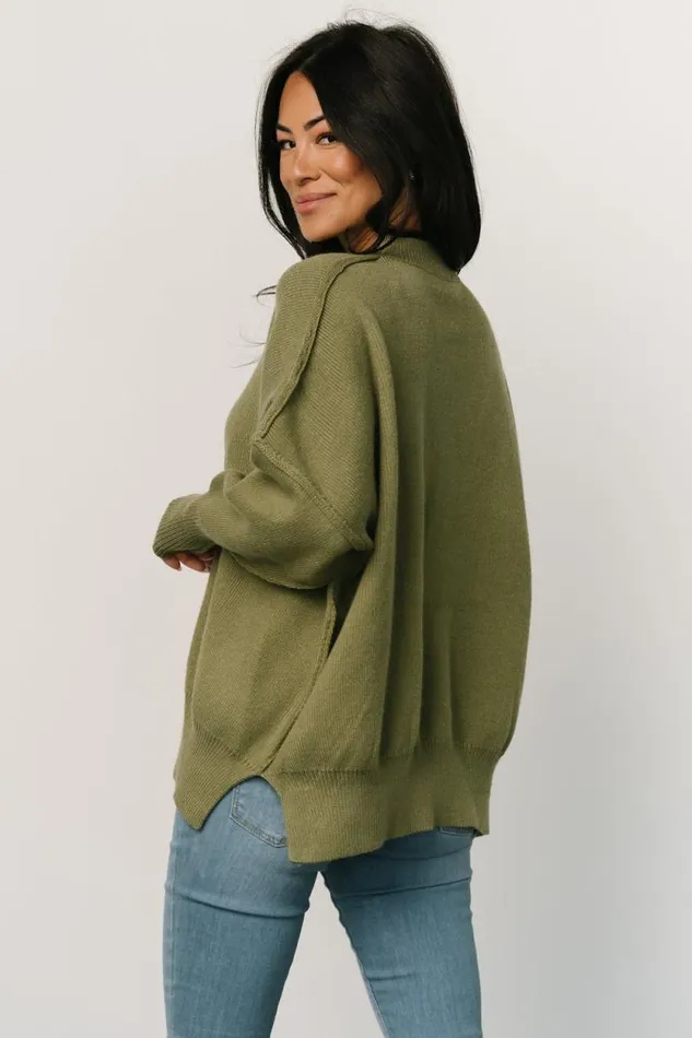 Women Jeremiah Knit Sweater Olive Baltic Born Sweaters Women Jeremiah Knit Sweater Olive Baltic Born Sweaters