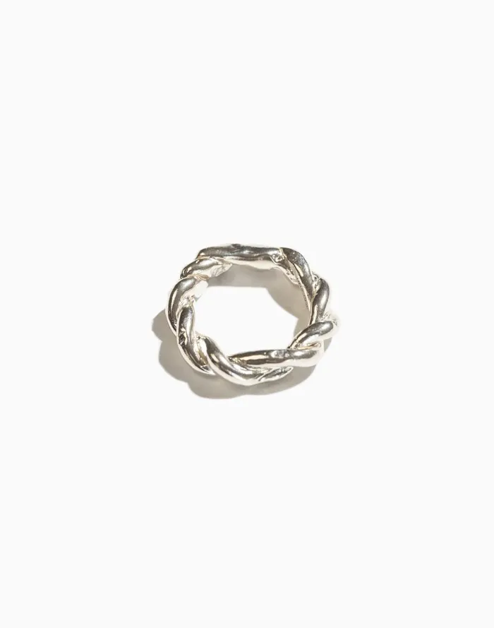 Women Jewelry Madewell Iris 1956 Jewelry Halo Rope Ring Silver