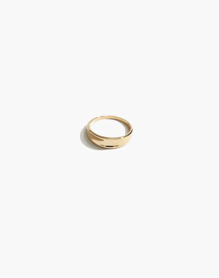 Women Jewelry Madewell Maslo Jewelry Crescent Ring Gold Gold