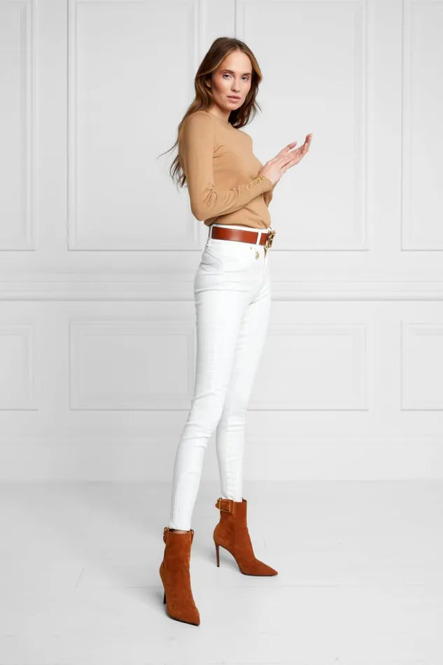 Women Jodhpur Jean Optic White Holland Cooper Jeans