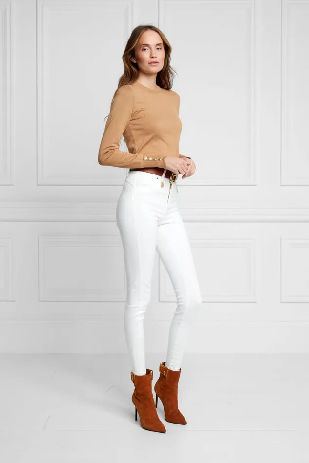 Women Jodhpur Jean Optic White Holland Cooper Jeans