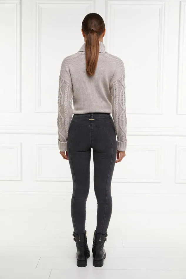 Women Jodhpur Jean Washed Black Holland Cooper Jeans Women Jodhpur Jean Washed Black Holland Cooper Jeans