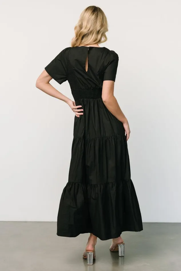Women Johanne Poplin Dress Black Baltic Born Maxi Dresses Women Johanne Poplin Dress Black Baltic Born Maxi Dresses