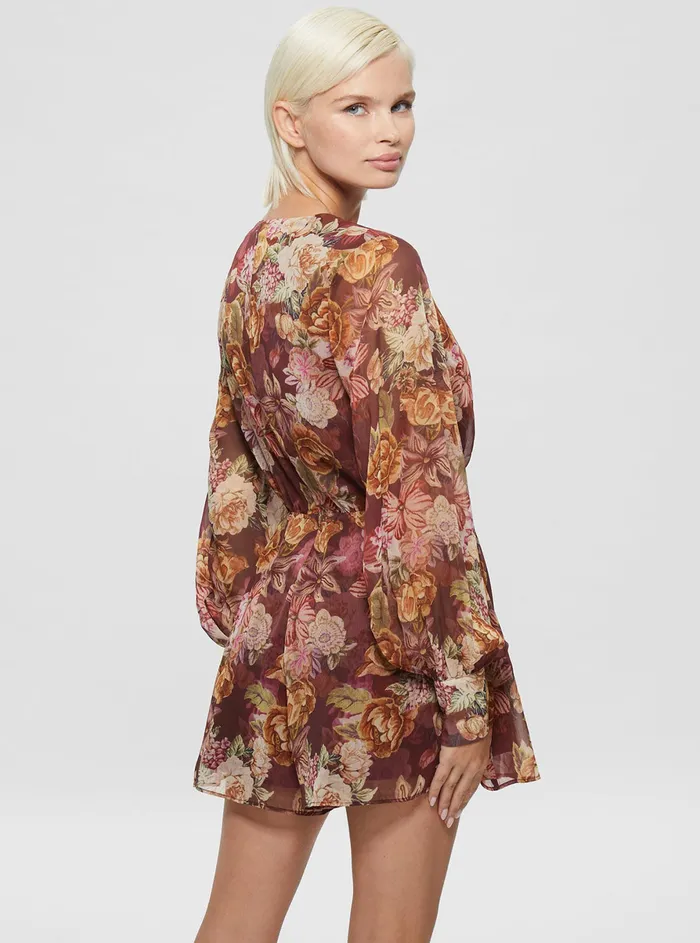 Women Jumpsuits and Rompers GUESS Eco Floral Tapestry Print Candis Romper Women Jumpsuits and Rompers GUESS Eco Floral Tapestry Print Candis Romper