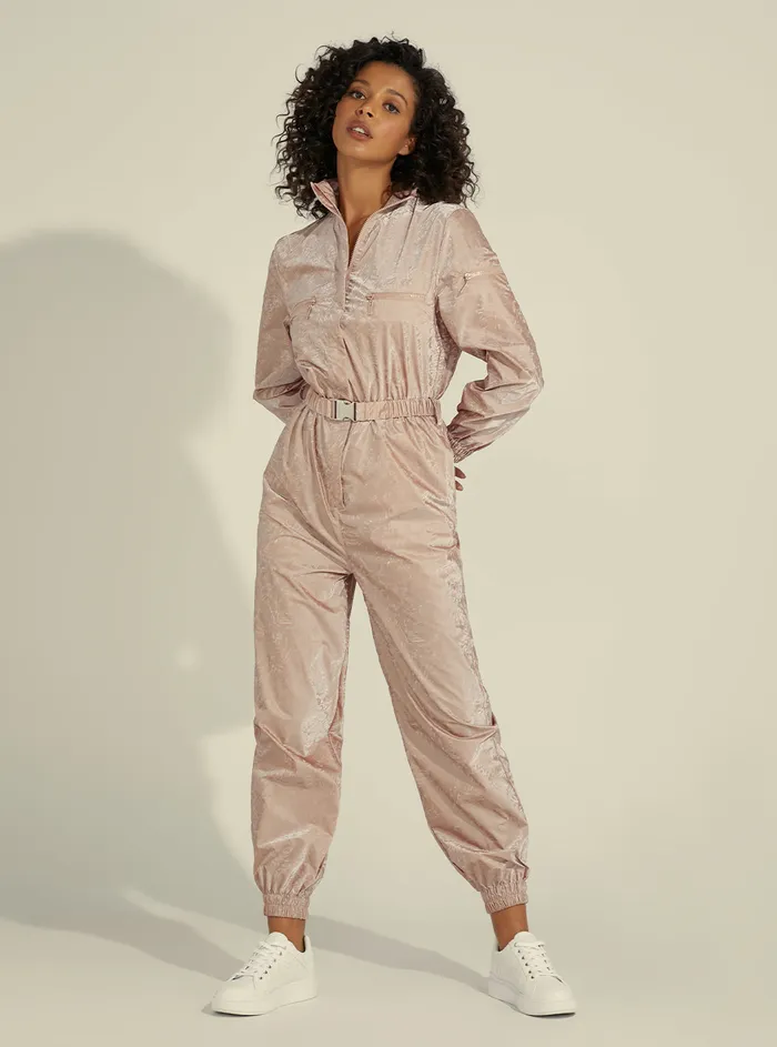 Women Jumpsuits and Rompers GUESS Purple Christine Active Jumpsuit Women Jumpsuits and Rompers GUESS Purple Christine Active Jumpsuit
