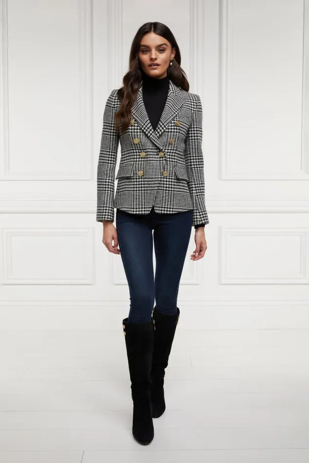 Women Knightsbridge Blazer Large Scale Prince Of Wales Mono Holland Cooper Blazers