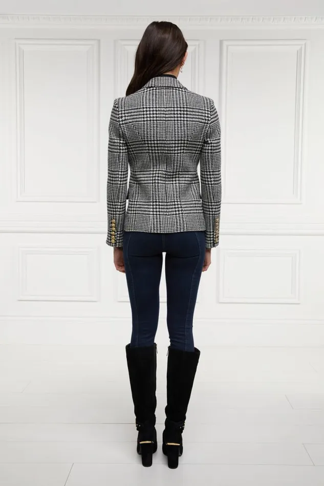 Women Knightsbridge Blazer Large Scale Prince Of Wales Mono Holland Cooper Blazers