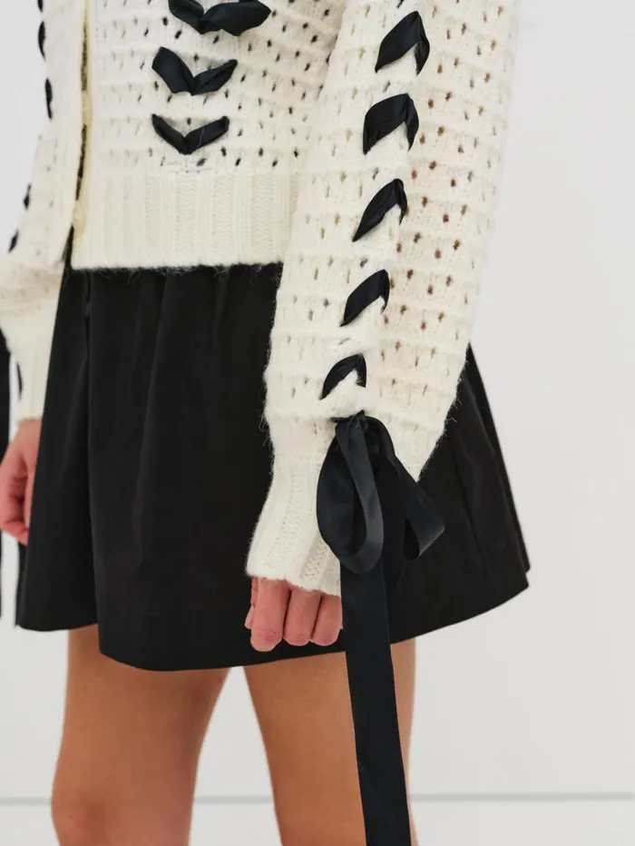 Women Laurel Oversized Cardigan Ivory For Love and Lemons Tops Women Laurel Oversized Cardigan Ivory For Love and Lemons Tops