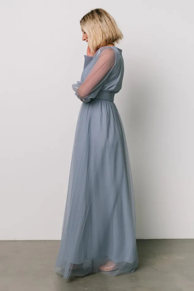 Women Layla Tulle Maxi Dress Whisper Blue Baltic Born Maxi Dresses Women Layla Tulle Maxi Dress Whisper Blue Baltic Born Maxi Dresses