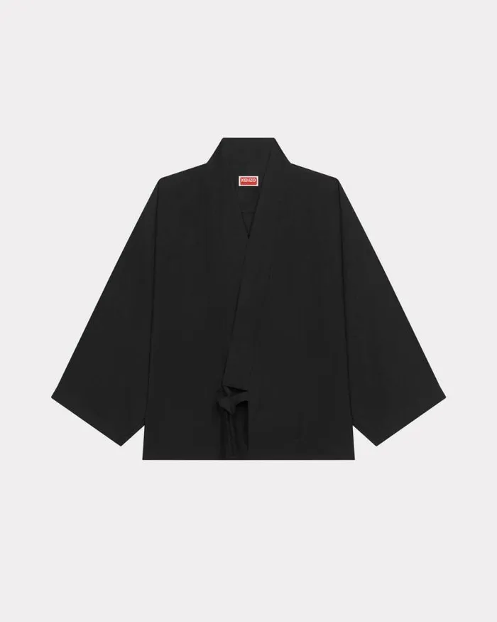 Women Light Kimono Jacket Black Kenzo Kimonos