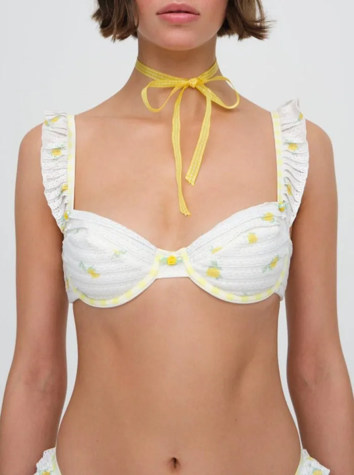 Women Lilia Underwire Bikini Top White For Love and Lemons Swim Women Lilia Underwire Bikini Top White For Love and Lemons Swim