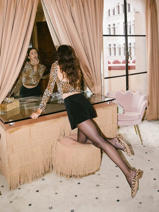 Women Lisa Says Gah Mackie Heel Leopard Shoes