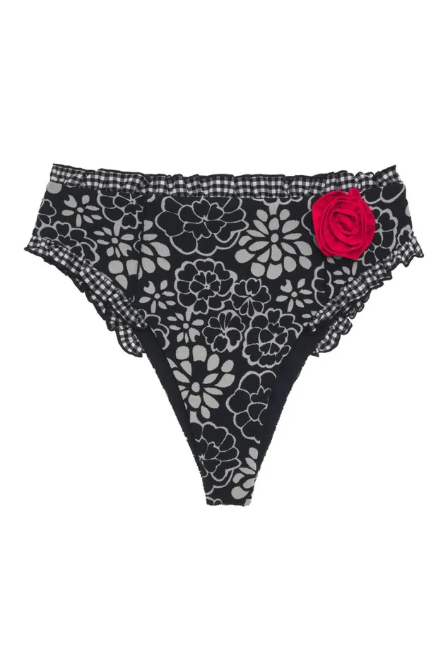 Women Lizzie Bikini Bottoms Black For Love and Lemons Swim