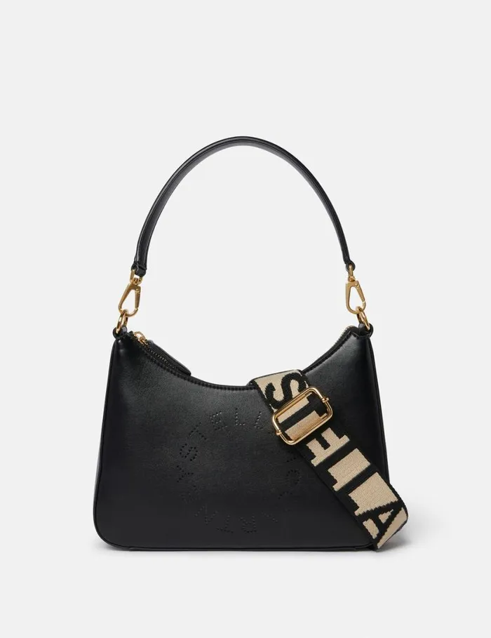 Women Logo Crossbody Shoulder Bag Black Stella McCartney Mini Bags And Clutches