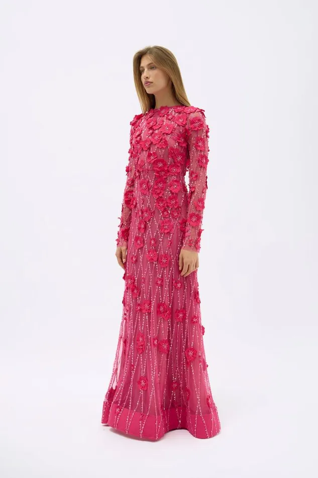 Women Long Sleeve Dresses Rachel Gilbert LANDON GOWN