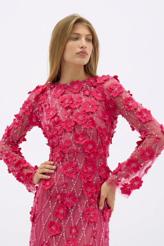 Women Long Sleeve Dresses Rachel Gilbert LANDON GOWN