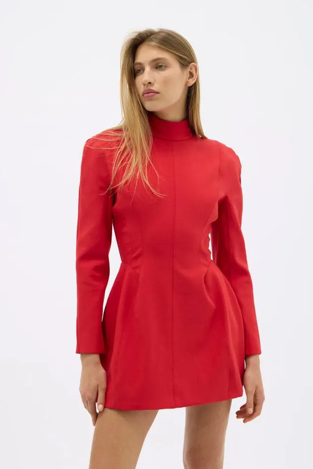 Women Long Sleeve Dresses Rachel Gilbert MYA MINI Women Long Sleeve Dresses Rachel Gilbert MYA MINI