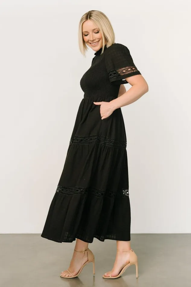 Women Loveland Geo Lace Maxi Dress Black Baltic Born Maxi Dresses Women Loveland Geo Lace Maxi Dress Black Baltic Born Maxi Dresses