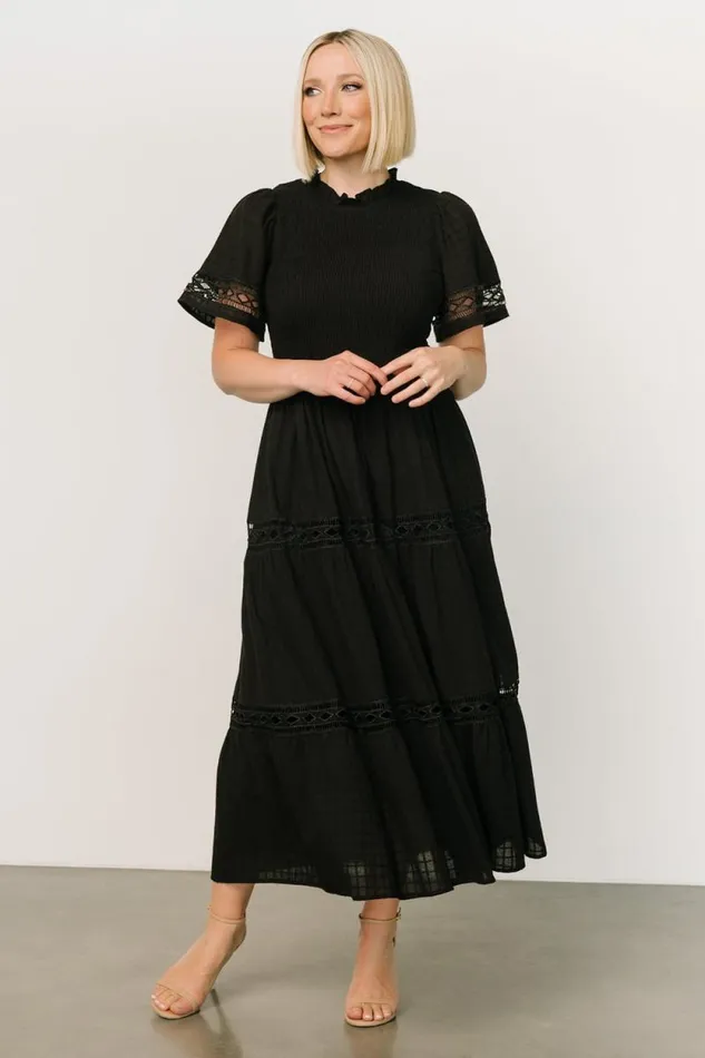 Women Loveland Geo Lace Maxi Dress Black Baltic Born Maxi Dresses Women Loveland Geo Lace Maxi Dress Black Baltic Born Maxi Dresses