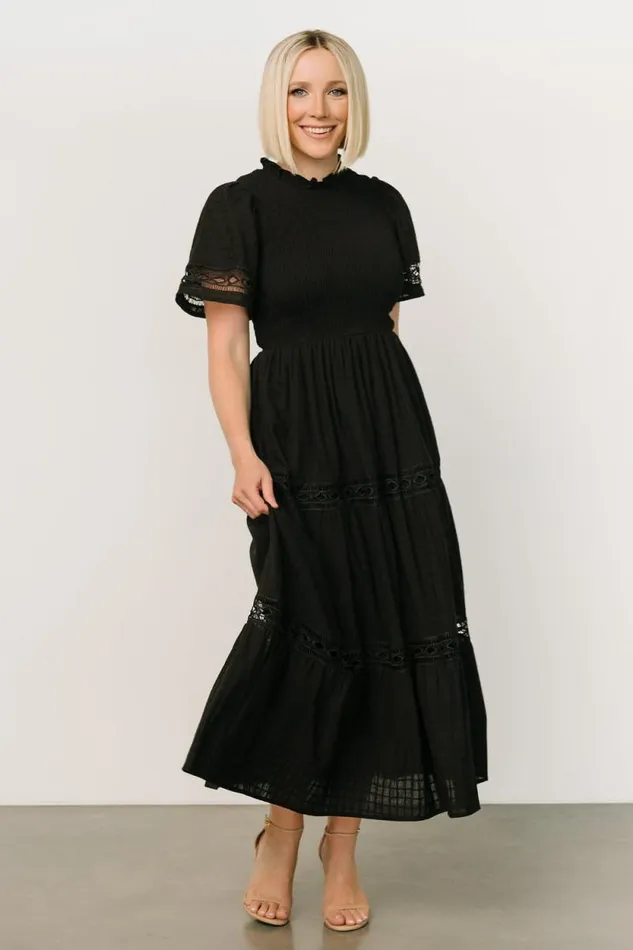 Women Loveland Geo Lace Maxi Dress Black Baltic Born Maxi Dresses Women Loveland Geo Lace Maxi Dress Black Baltic Born Maxi Dresses