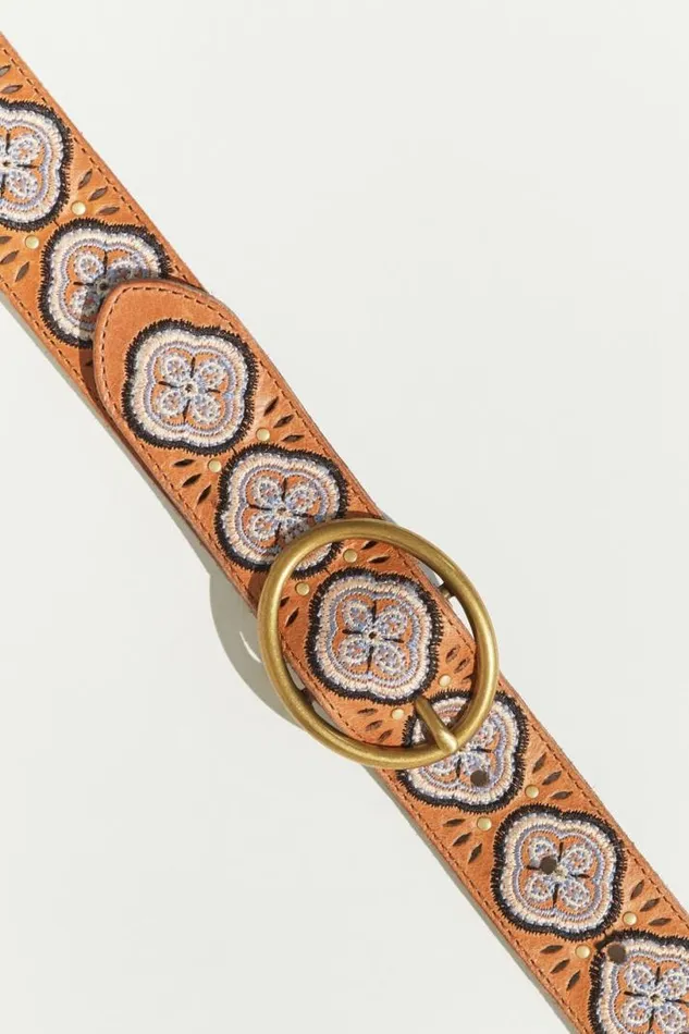 Women Lucky Brand Belts Embroidered Bloom Stud Belt Multi Women Lucky Brand Belts Embroidered Bloom Stud Belt Multi