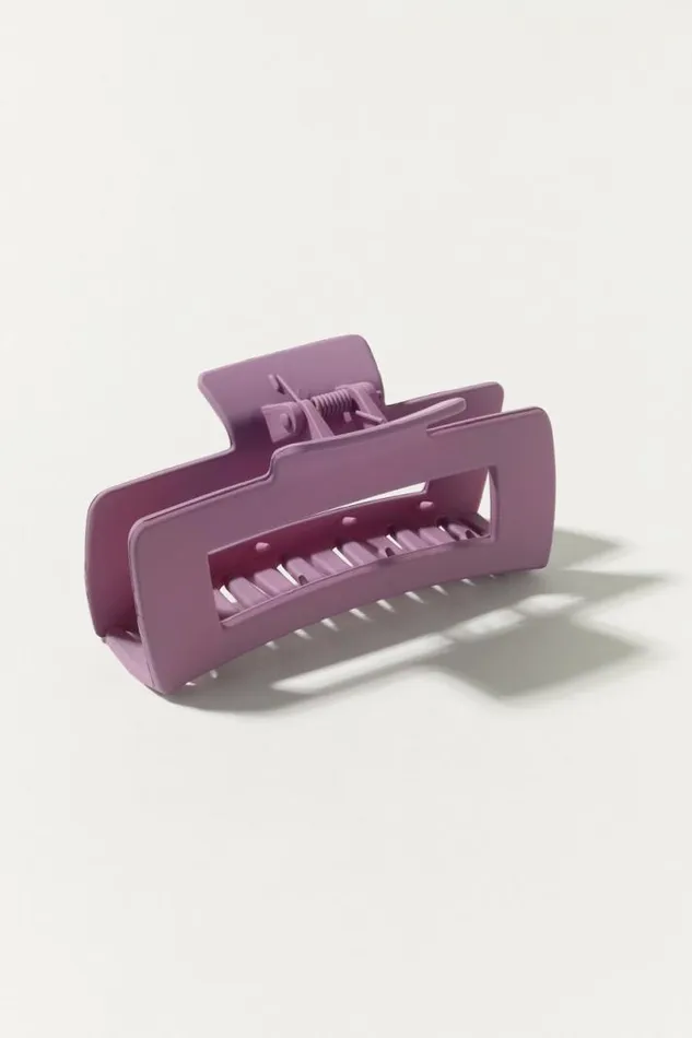 Women Lucky Brand Hair Accessories Open Retangle Claw Lilac