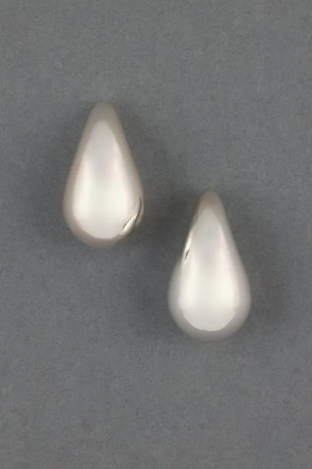 Women Lucky Brand Jewelry Teardrop Earrings Silver