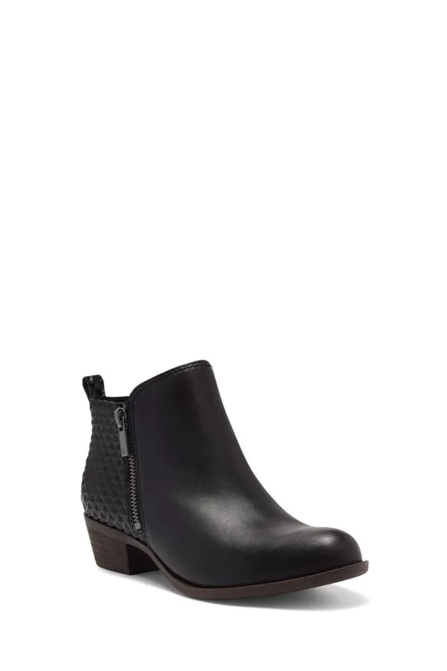 Women Lucky Brand Shoes Basel Bootie Charcoal