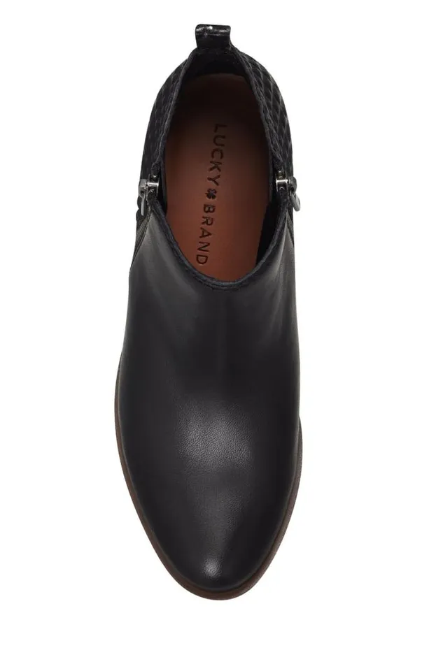 Women Lucky Brand Shoes Basel Bootie Charcoal
