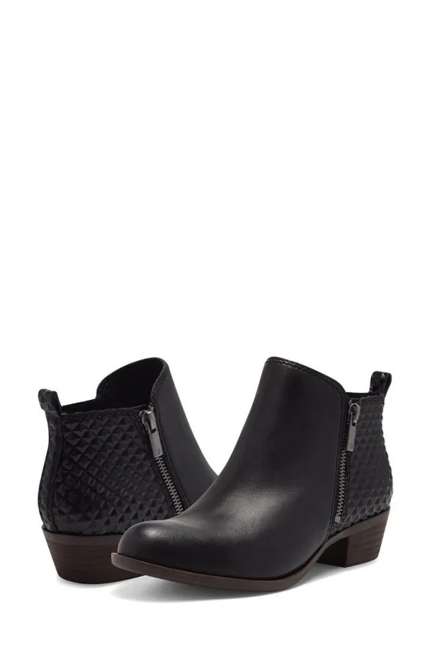 Women Lucky Brand Shoes Basel Bootie Charcoal