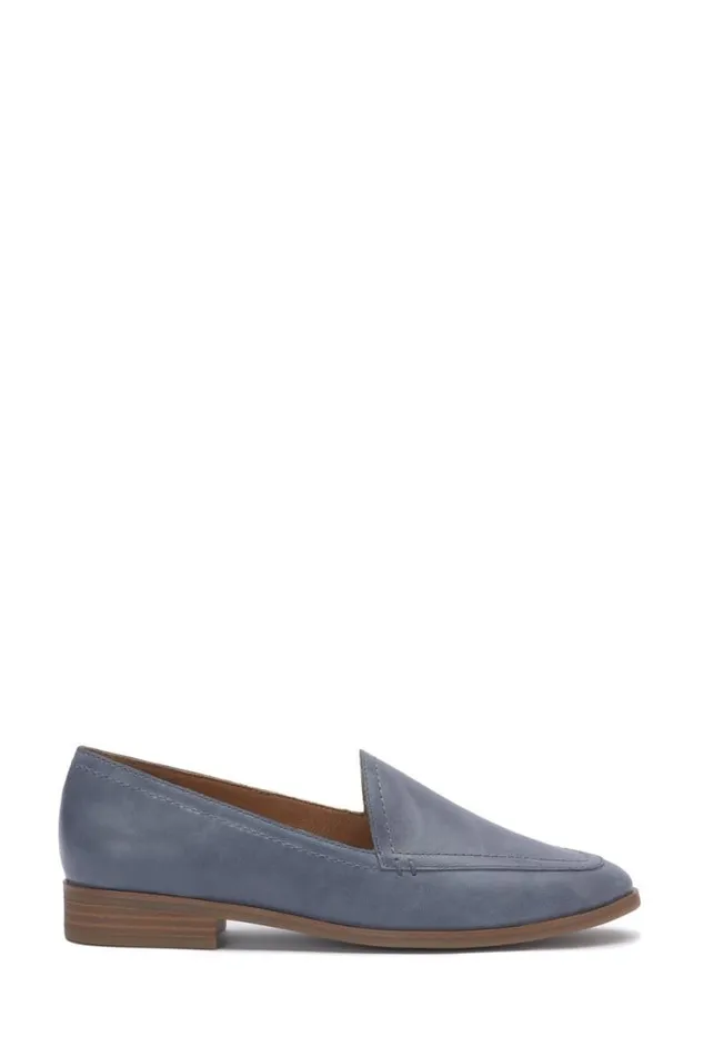 Women Lucky Brand Shoes Fiana Loafer Open Blueturquoise