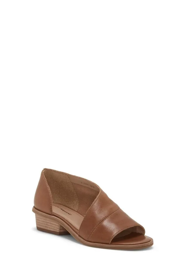 Women Lucky Brand Shoes Serkie Low Heel Medium Dark Beige