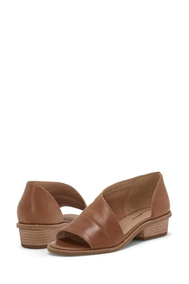 Women Lucky Brand Shoes Serkie Low Heel Medium Dark Beige