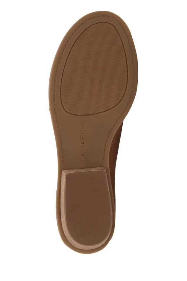 Women Lucky Brand Shoes Serkie Low Heel Medium Dark Beige